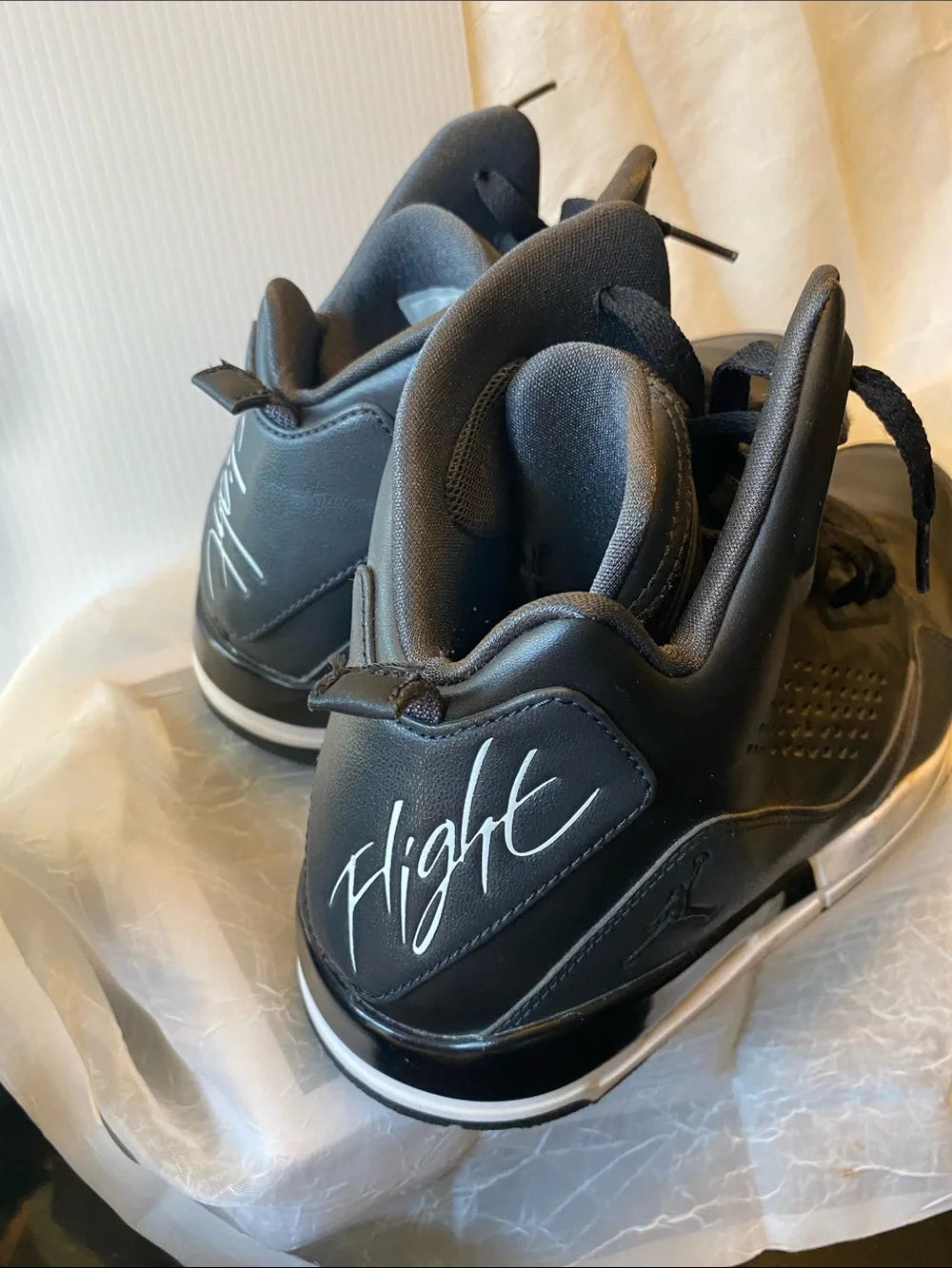 Jordan Black High-Top Sneakers with White Midsole
